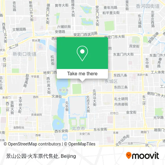 景山公园-火车票代售处 map