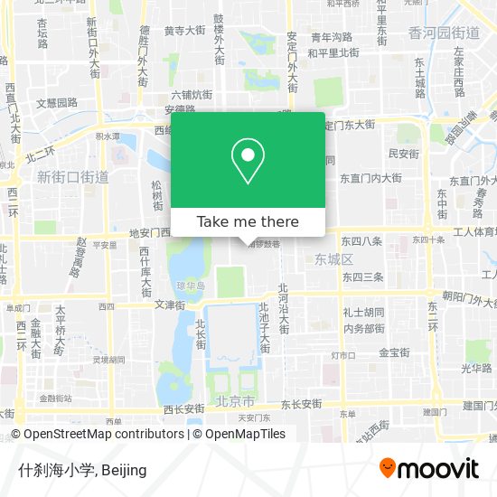什刹海小学 map
