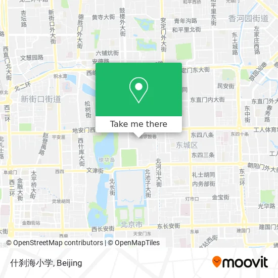 什刹海小学 map