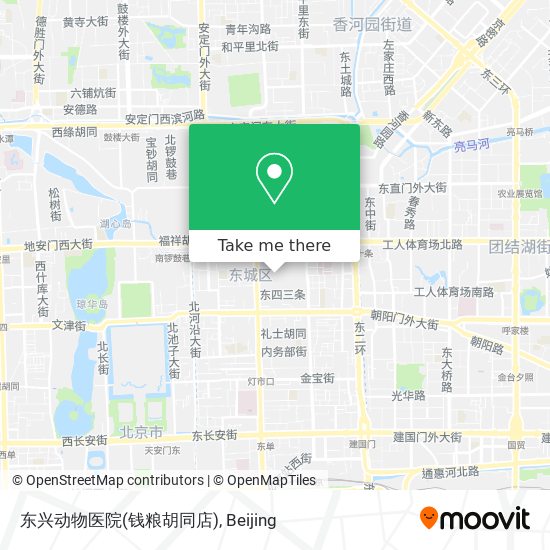 东兴动物医院(钱粮胡同店) map