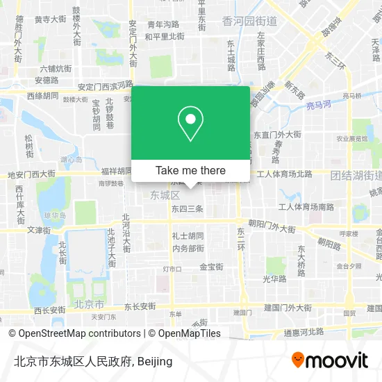 北京市东城区人民政府 map