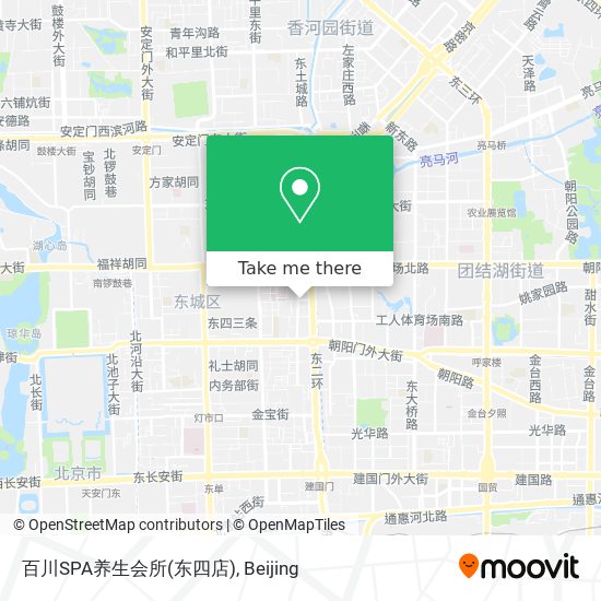 百川SPA养生会所(东四店) map