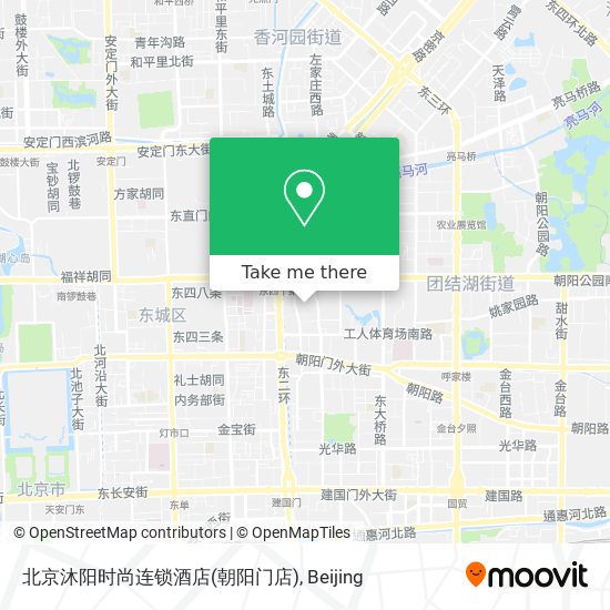 北京沐阳时尚连锁酒店(朝阳门店) map