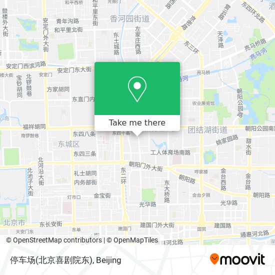 停车场(北京喜剧院东) map