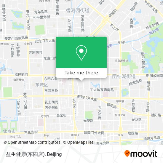 益生健康(东四店) map