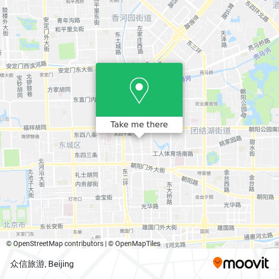 众信旅游 map