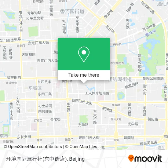 环境国际旅行社(东中街店) map