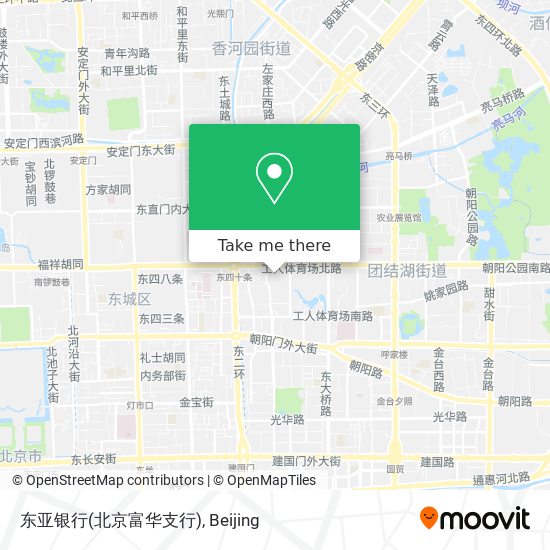 东亚银行(北京富华支行) map