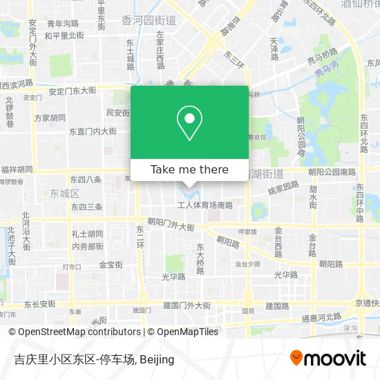 吉庆里小区东区-停车场 map