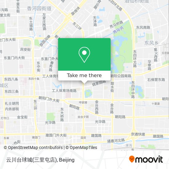 云川台球城(三里屯店) map