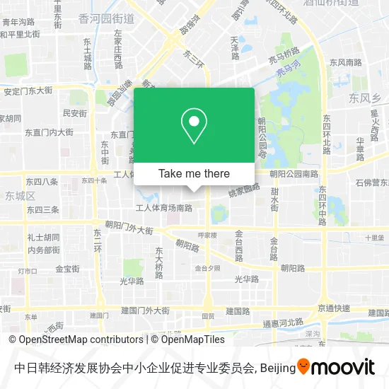 中日韩经济发展协会中小企业促进专业委员会 map