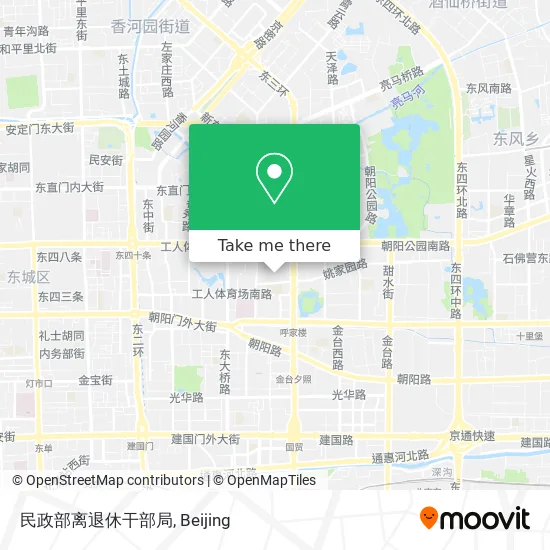 民政部离退休干部局 map