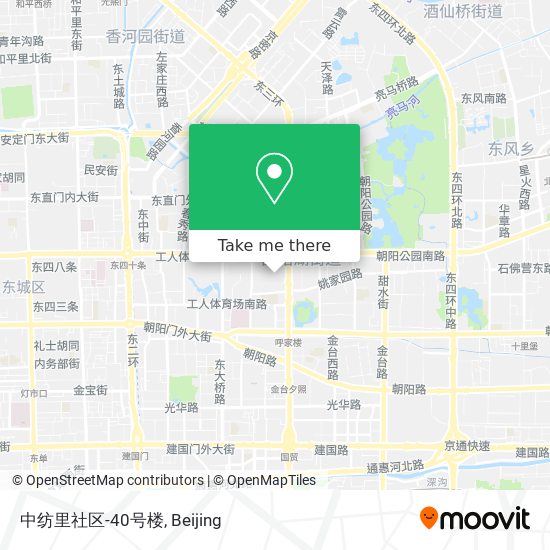 中纺里社区-40号楼 map