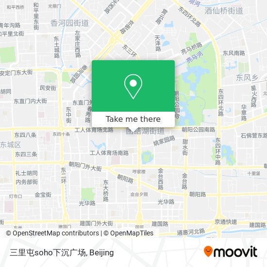 三里屯soho下沉广场 map