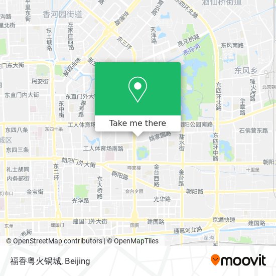 福香粤火锅城 map