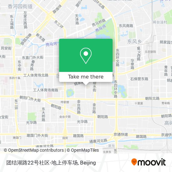 团结湖路22号社区-地上停车场 map