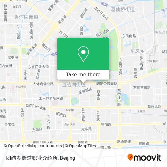 团结湖街道职业介绍所 map