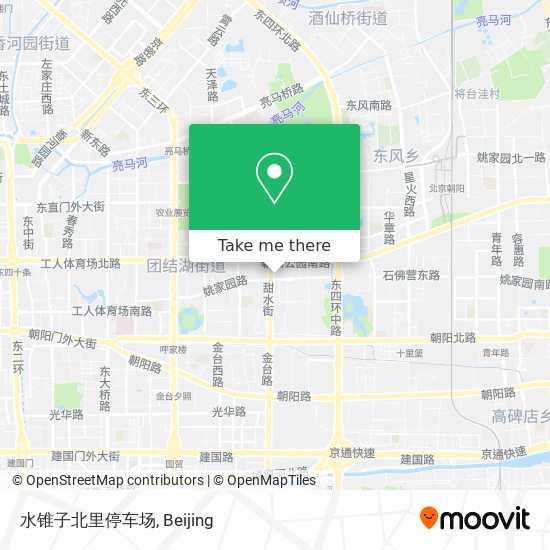 水锥子北里停车场 map