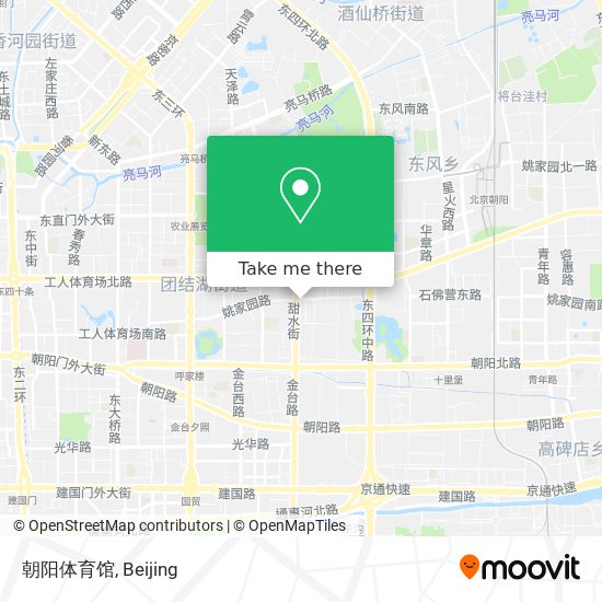 朝阳体育馆 map