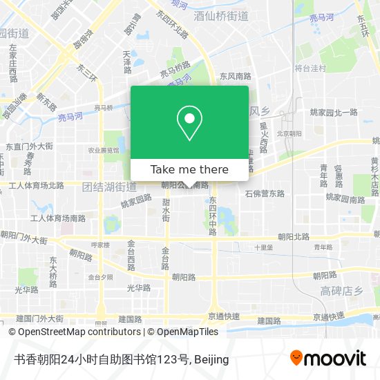 书香朝阳24小时自助图书馆123号 map