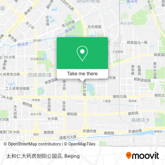 太和仁大药房朝阳公园店 map