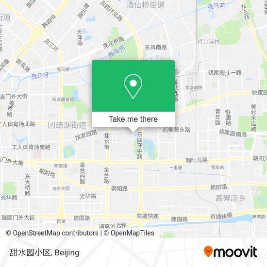 甜水园小区 map