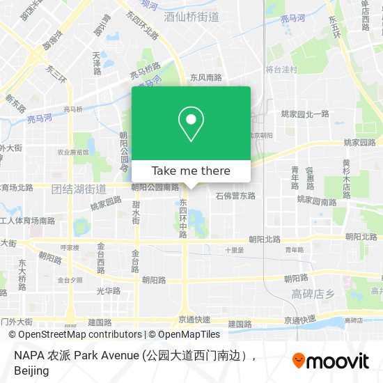 NAPA 农派 Park Avenue map
