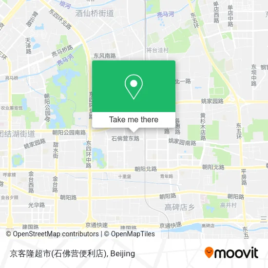 京客隆超市(石佛营便利店) map