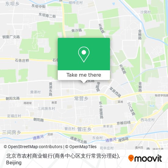 北京市农村商业银行(商务中心区支行常营分理处) map