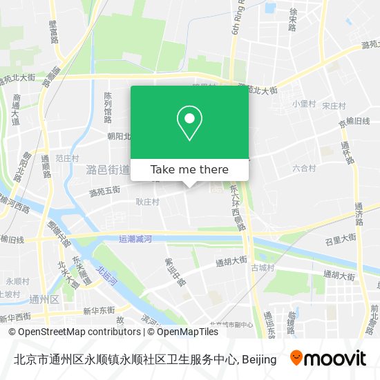 北京市通州区永顺镇永顺社区卫生服务中心 map