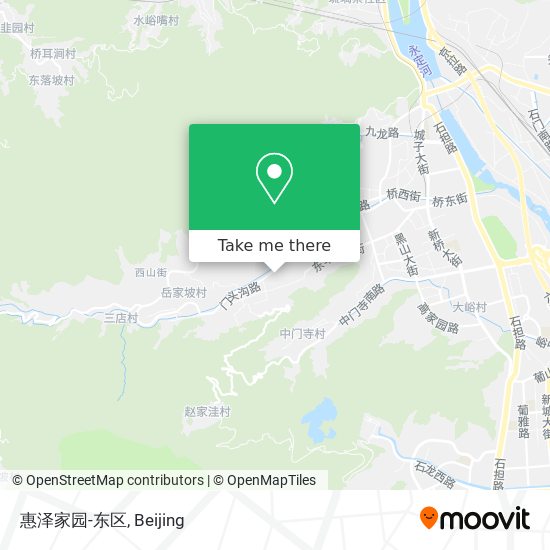 惠泽家园-东区 map