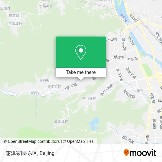 惠泽家园-东区 map
