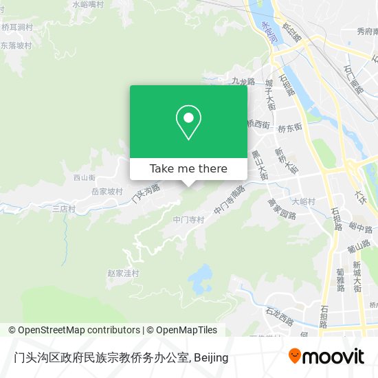 门头沟区政府民族宗教侨务办公室 map