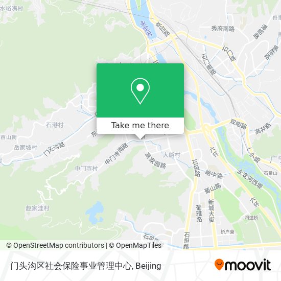 门头沟区社会保险事业管理中心 map