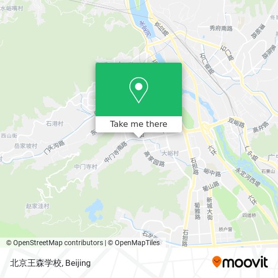 北京王森学校 map