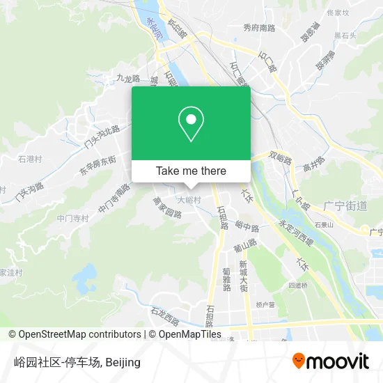 峪园社区-停车场 map