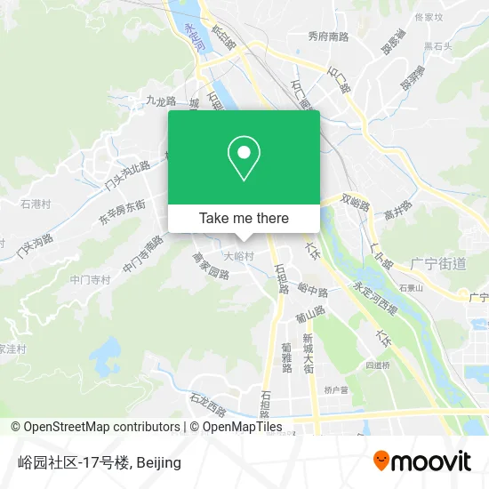 峪园社区-17号楼 map