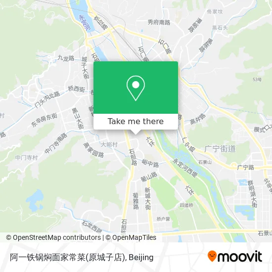 阿一铁锅焖面家常菜(原城子店) map