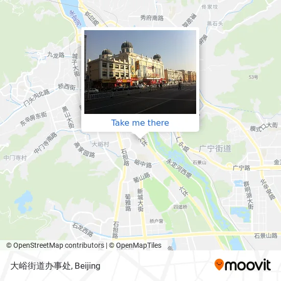 大峪街道办事处 map