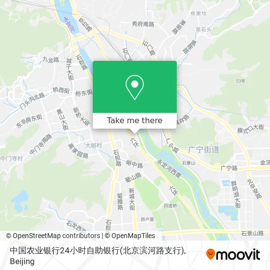 中国农业银行24小时自助银行(北京滨河路支行) map