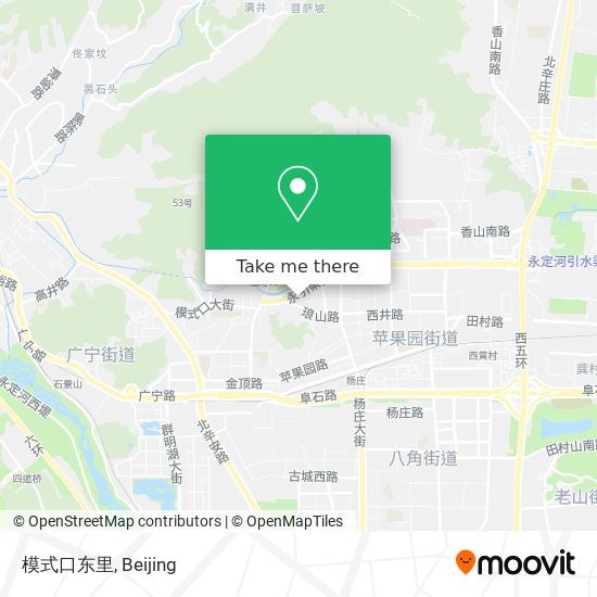 模式口东里 map