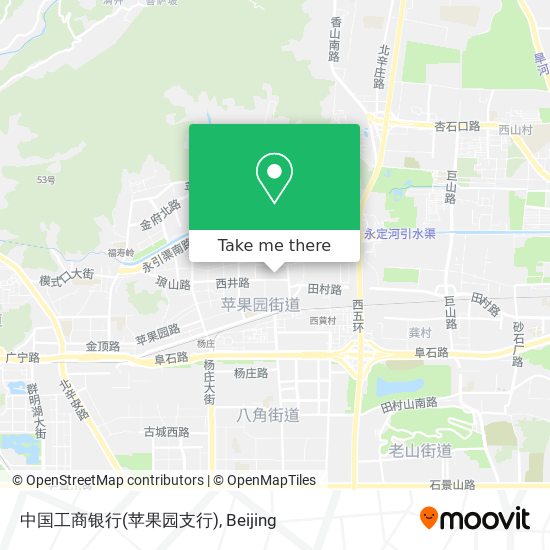 中国工商银行(苹果园支行) map