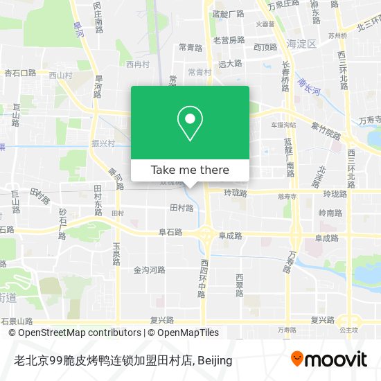 老北京99脆皮烤鸭连锁加盟田村店 map