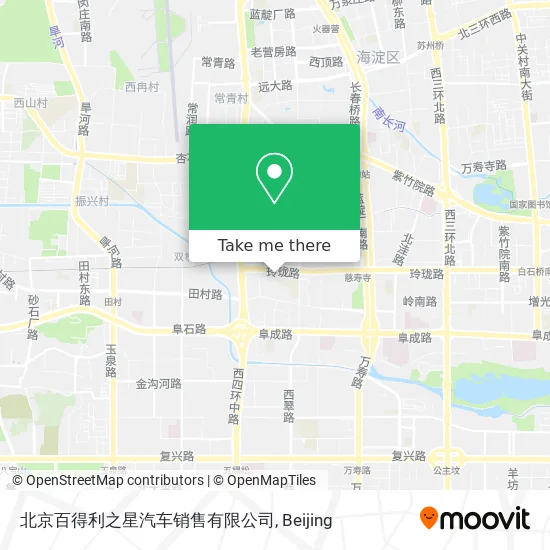 北京百得利之星汽车销售有限公司 map