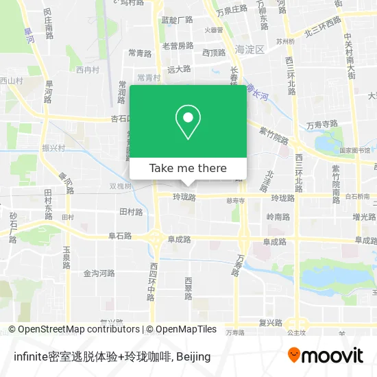 infinite密室逃脱体验+玲珑咖啡 map