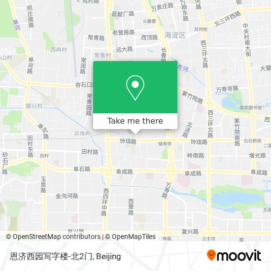 恩济西园写字楼-北2门 map