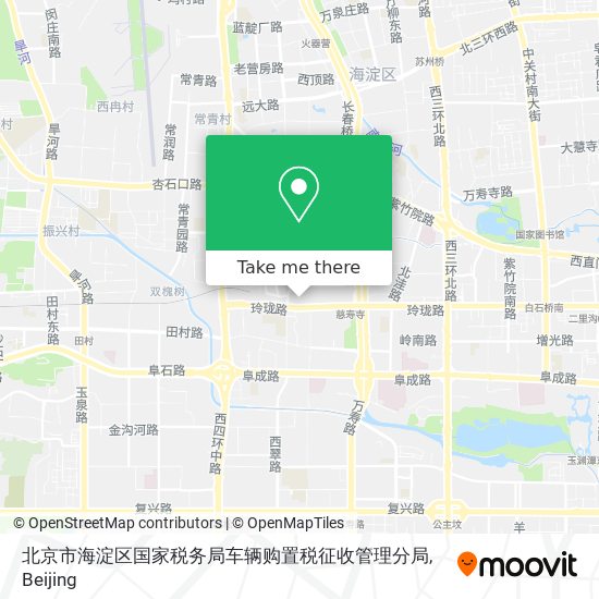 北京市海淀区国家税务局车辆购置税征收管理分局 map