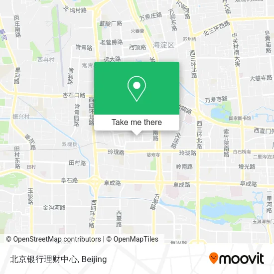 北京银行理财中心 map