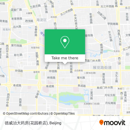 德威治大药房(花园桥店) map