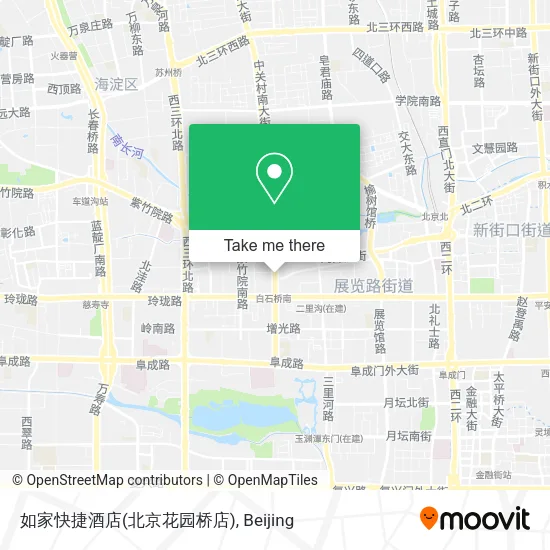 如家快捷酒店(北京花园桥店) map